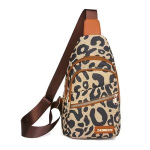Leopard Print Chest Bag